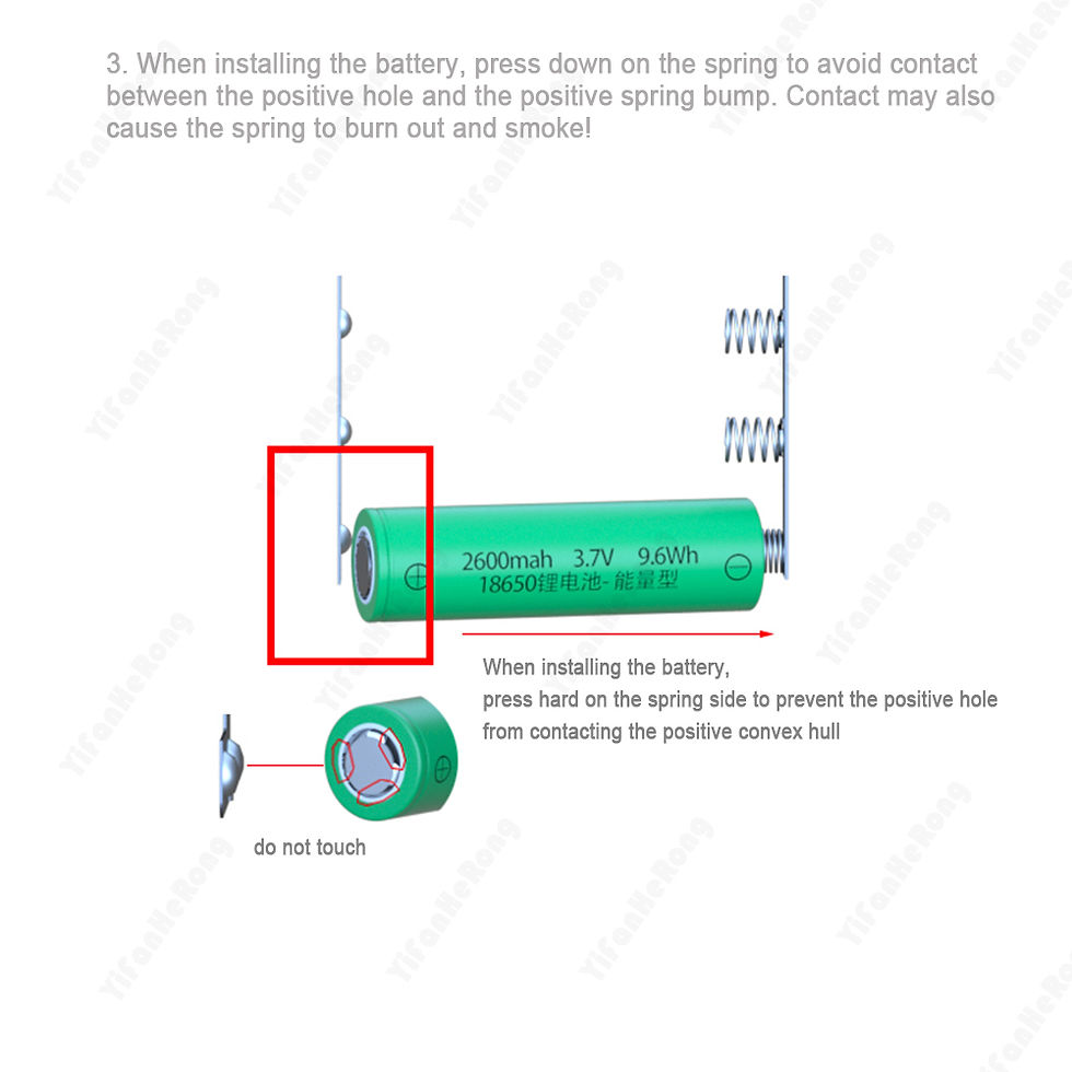 Miniatura: T21 Battery Storage Box 21*18650 with Flashlight Power Bank Case Battery Holder 