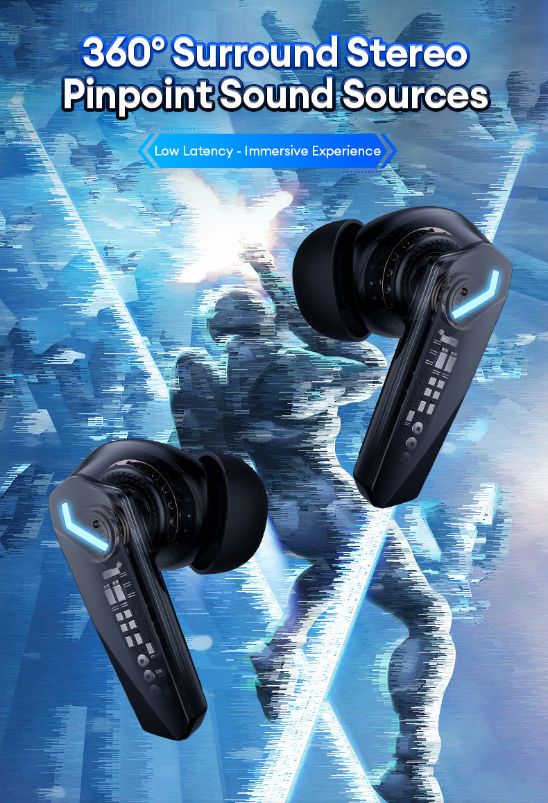 Miniatura: Lenovo GM2 Pro Gaming Earphones Bluetooth 5.3 Sport Headset Dual Mode HD Call No
