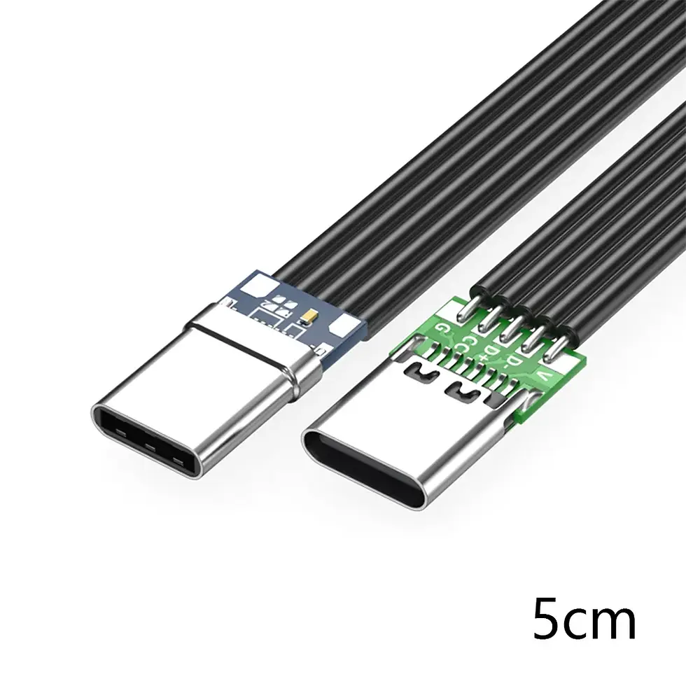 Miniatura: Type C to USB-C 90° Angled Adapter Cable Power Bank Flexible PD Charging Cable 