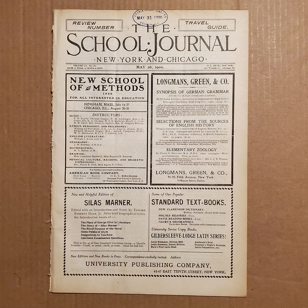 5143----1900 Halifax NS travel feature re: American Institute of Instruction