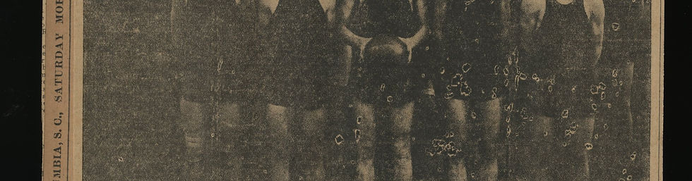2132----1929 Columbia (SC) High School basketball team photo/clipping - all id'd