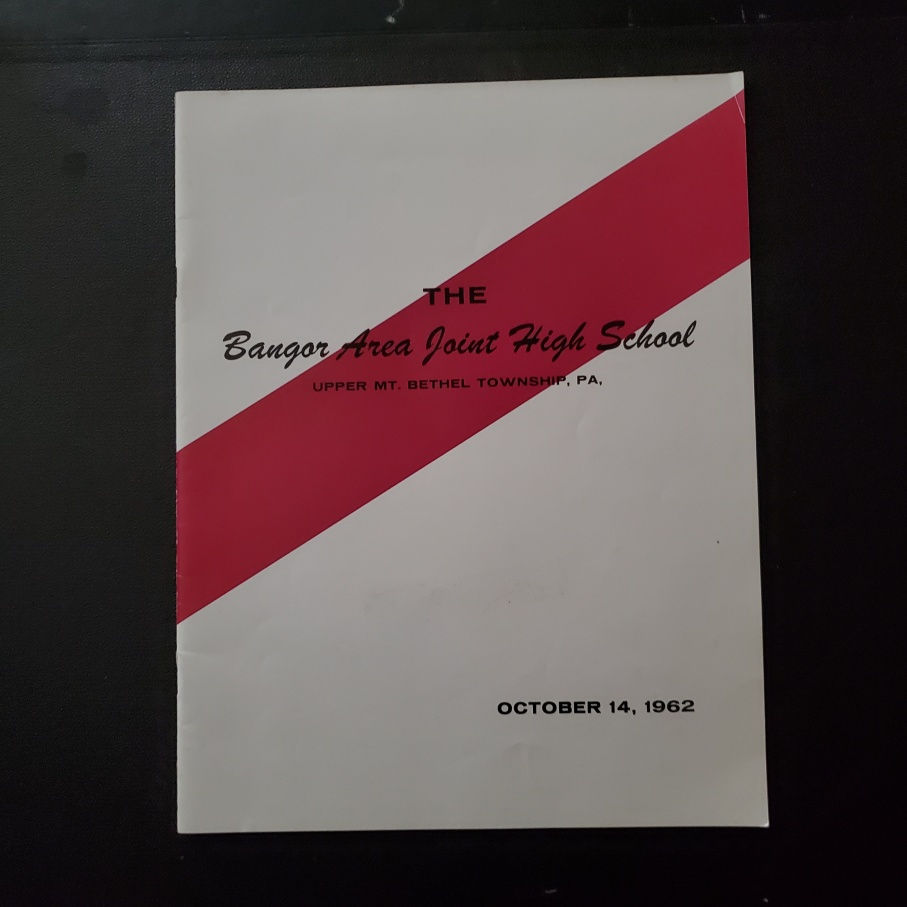 2299----1962 Bangor Area (PA) High School dedication book