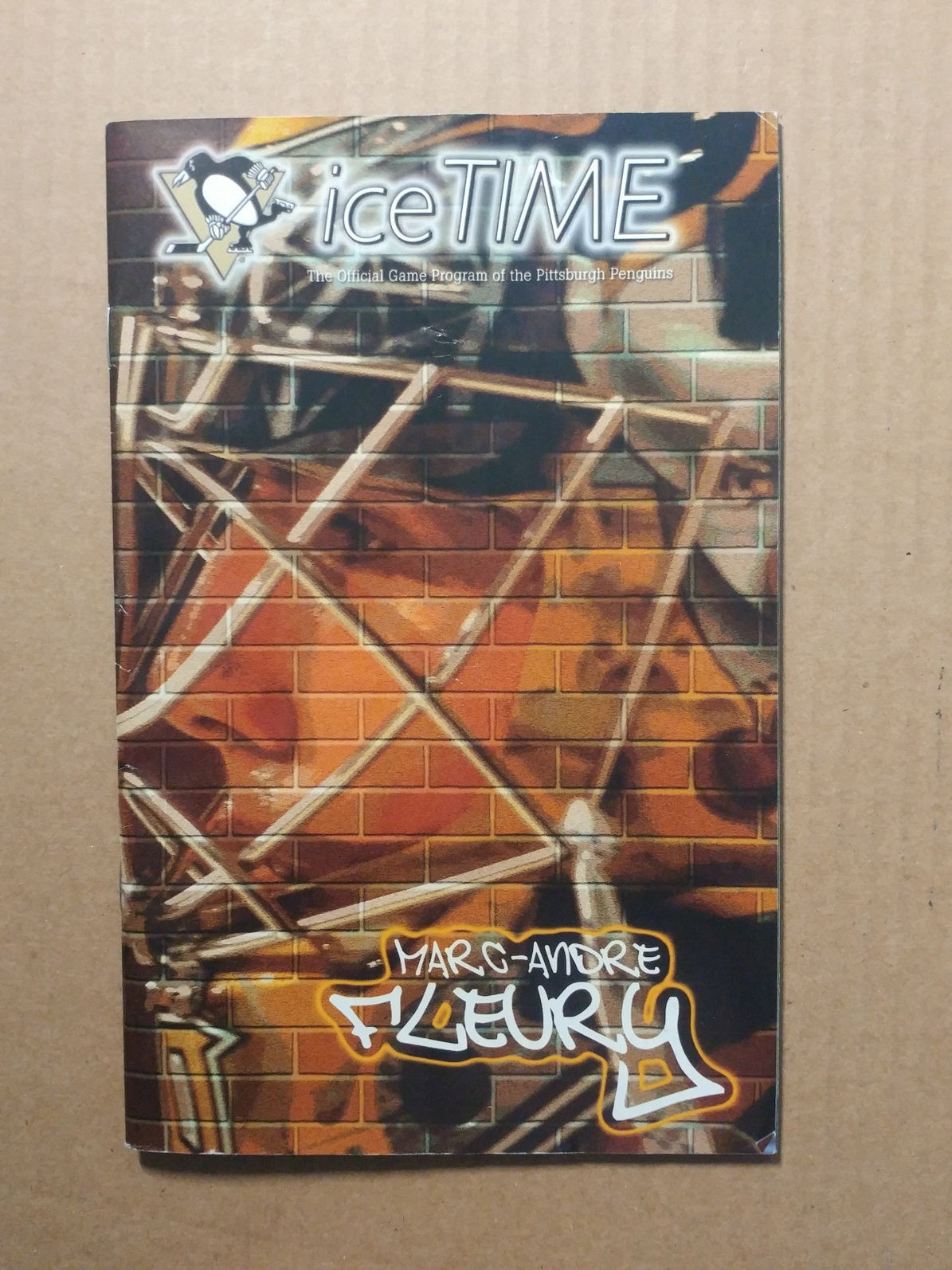 0655----2005 Mario Lemieux final game program - Crosby named Alternate Captain