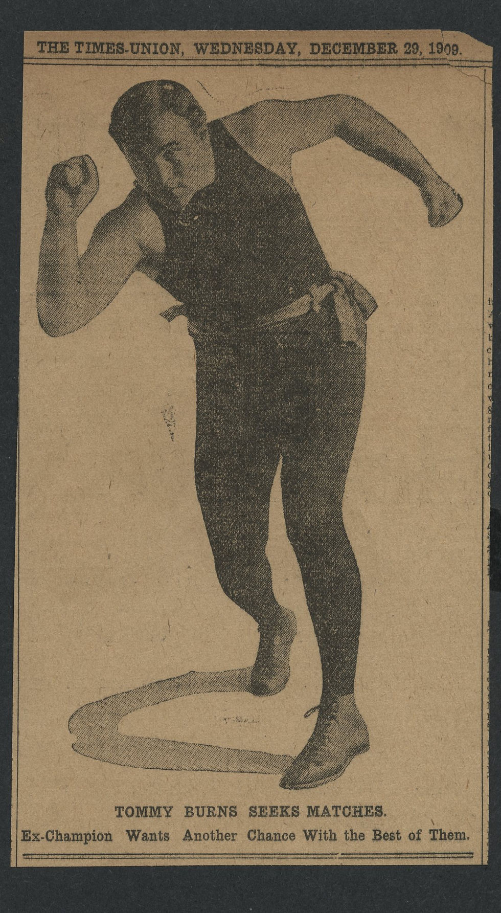 0893----1909 Canadian boxer Tommy Burns