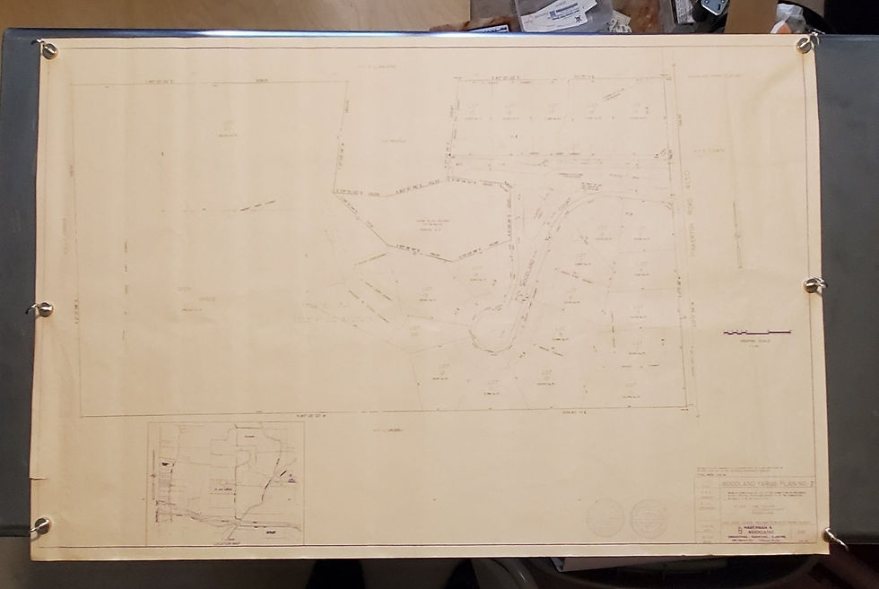 1309----1990/91 Woodland Farms blueprint - Pine Twp Allegheny CO - Pinkerton Rd