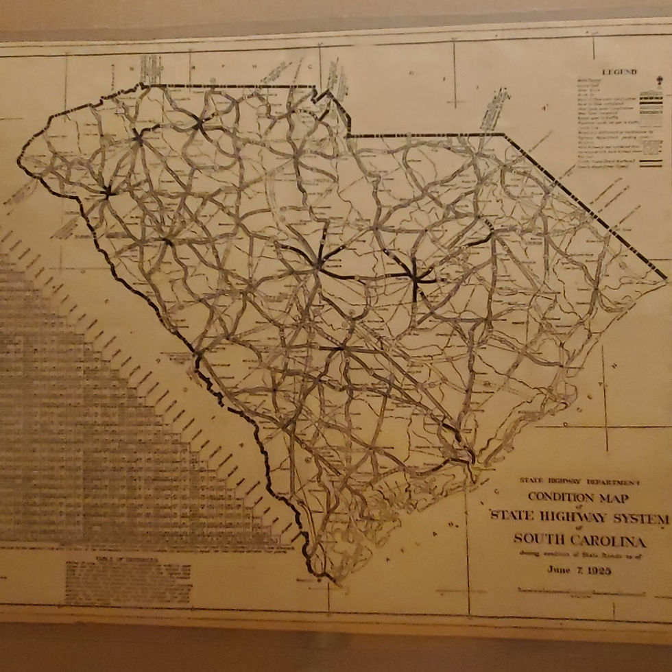 6057----1925 South Carolina State Highway System condition map