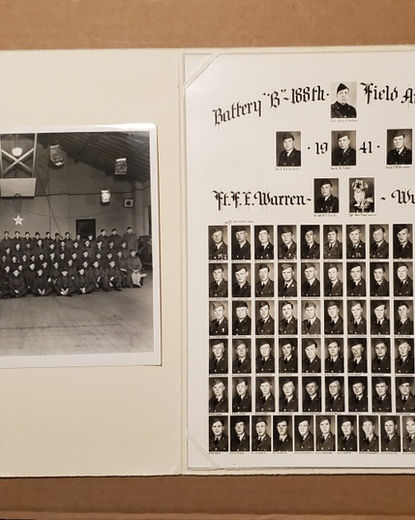 7083----1941 Fort FE Warren 188th Field Art. composite - Oscar Christianson KIA