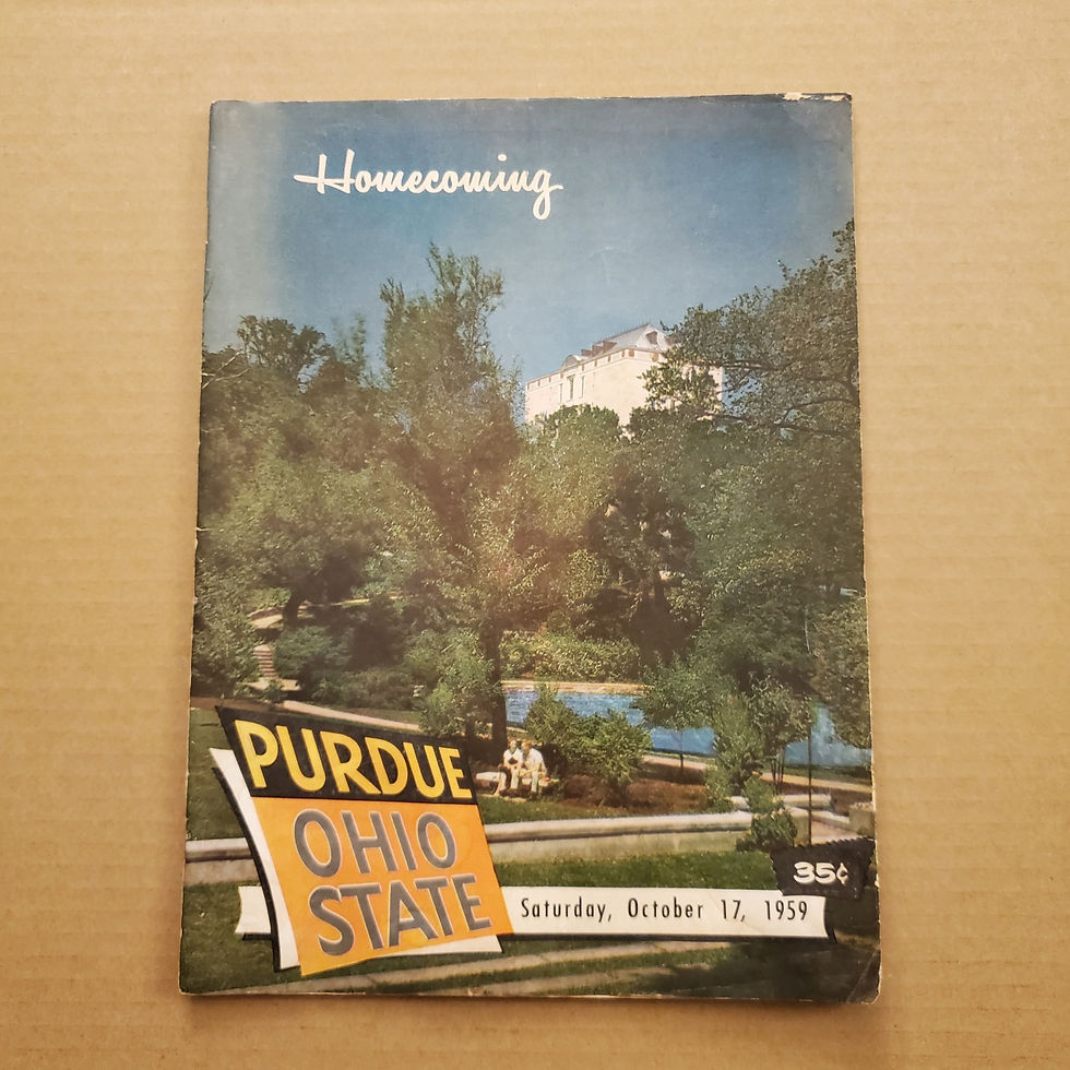 1189----1959 Ohio St at Purdue FB program - Homecoming Game