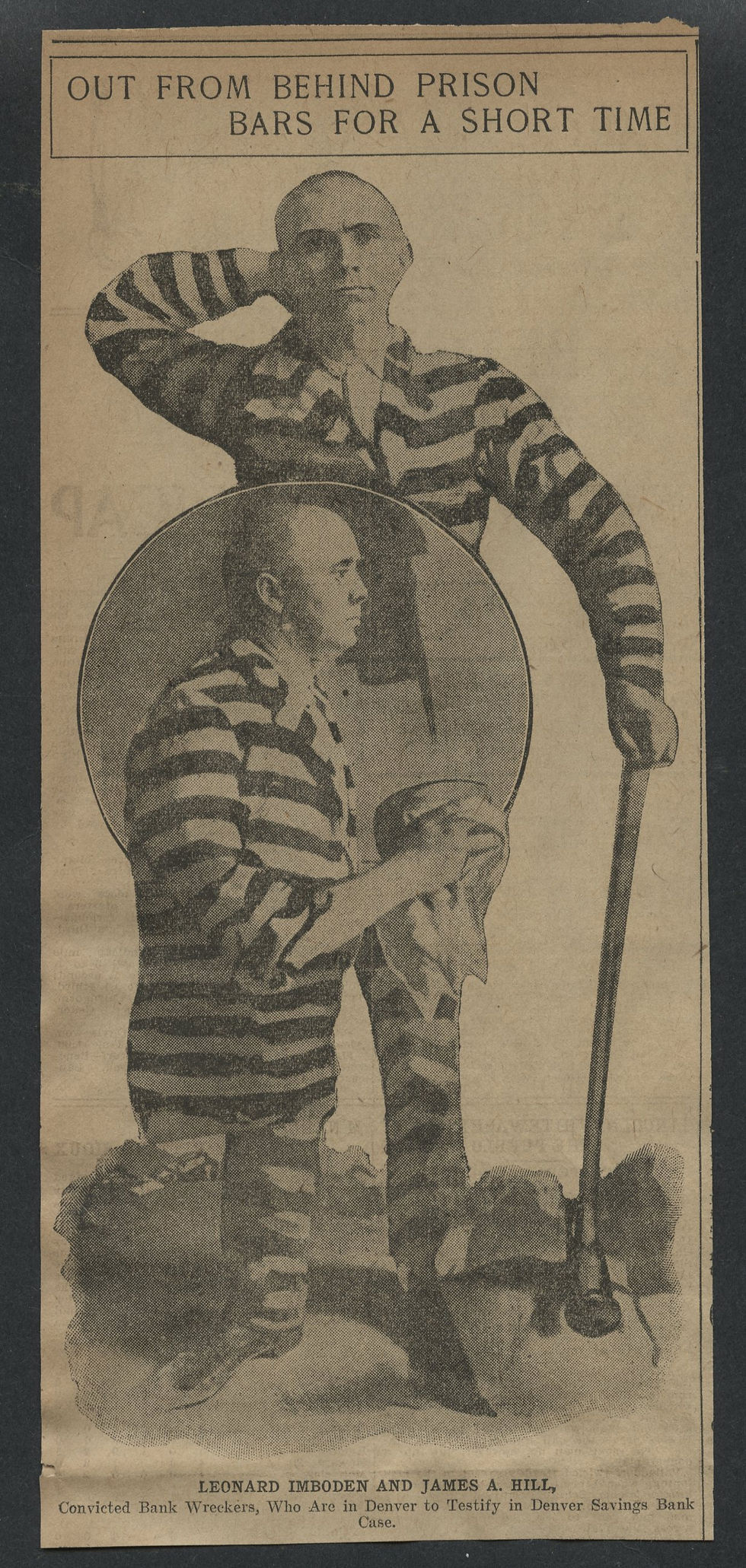 0222----1906 Imboden + Hill - Denver Savings Bank convicts clipping