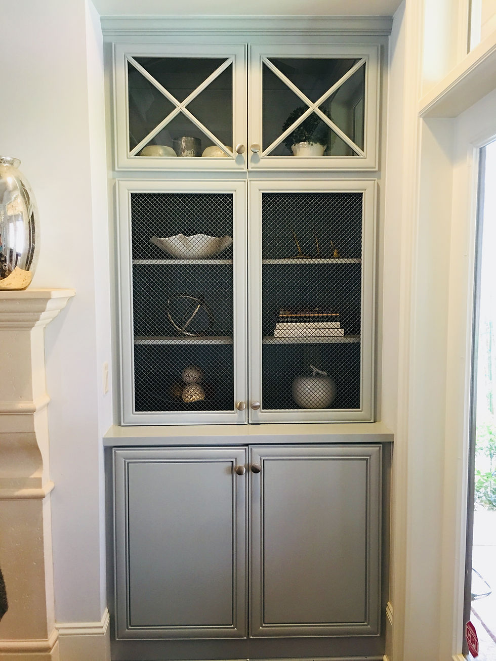 Custom designed cabinetry