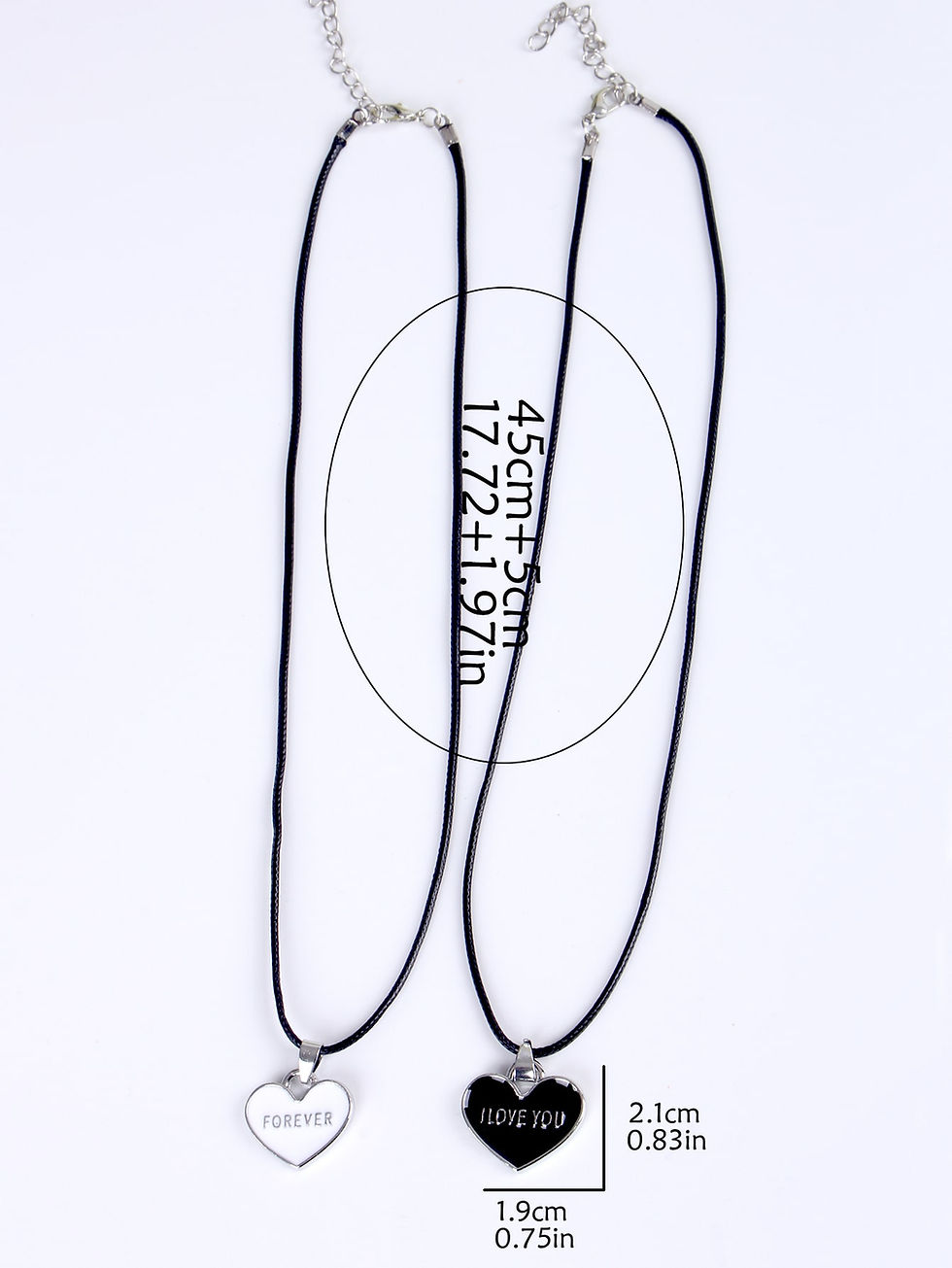 Miniatura: 2pcs Love Forever Necklace