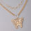 Thumbnail: 2pcs Butterfly Charm Necklace