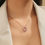 थंबनेल: Rhinestone Love Necklace