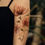 Miniatyrbild: 1sheet Flower Print Tattoo Sticker