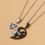 Thumbnail: 2pcs Couple Necklace