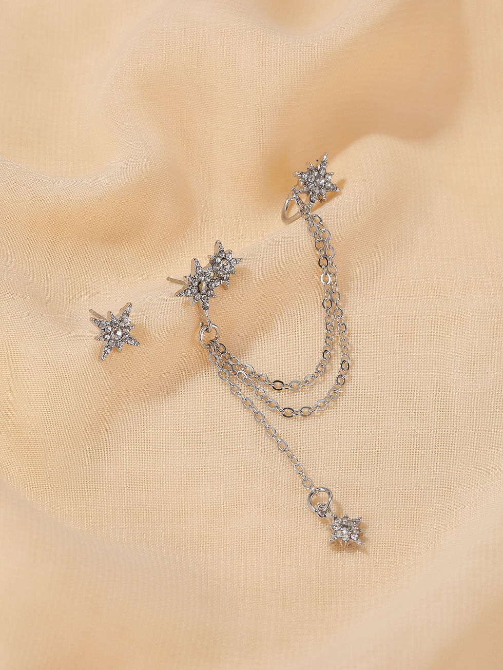 Miniatura: Rhinestone Chain Earrings