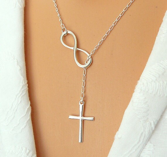 925 Sterling Silver Infinity Cross 