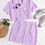 Thumbnail: Gingham Button Front Blouse & Skirt