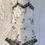 थंबनेल: Lace Trim Plants Print Satin Night Set