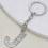 Thumbnail: Rhinestone Letter Charm Keychain