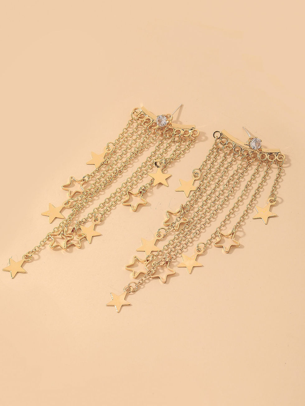 섬네일: Star Tassel Decor Earrings