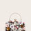 縮圖：Floral Appliques Chain Clutch Bag