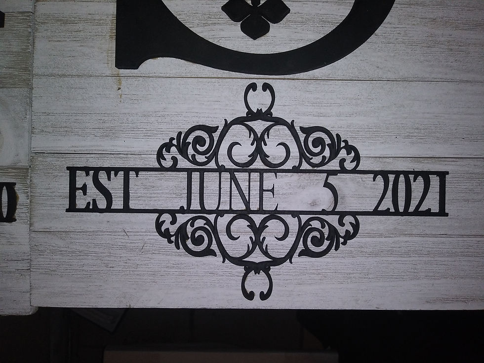 Thumbnail: farmhouse custom monogram sight