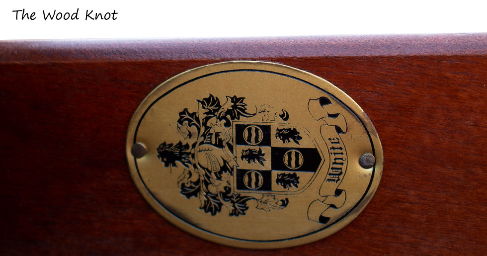 Thumbnail: White Furniture Bow Front Mahogany Chest of Drawers