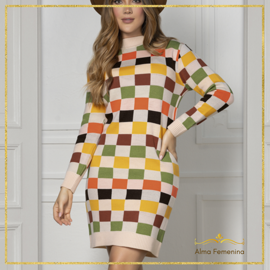Vestidos Cuadros Colores