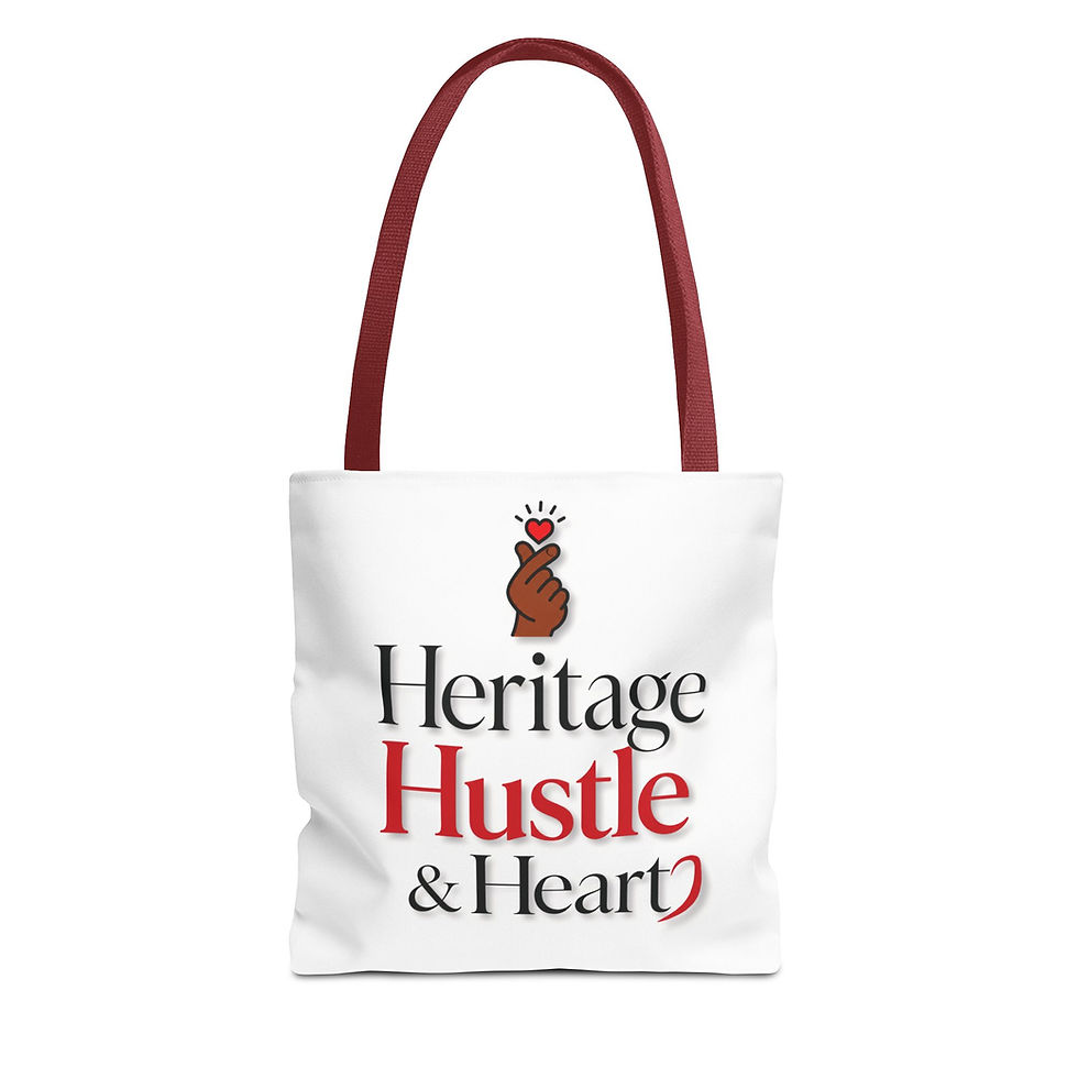 Thumbnail: Heritage Hustle & Heart Tote Bag — Cultural Pride, Entrepreneurial Vibe