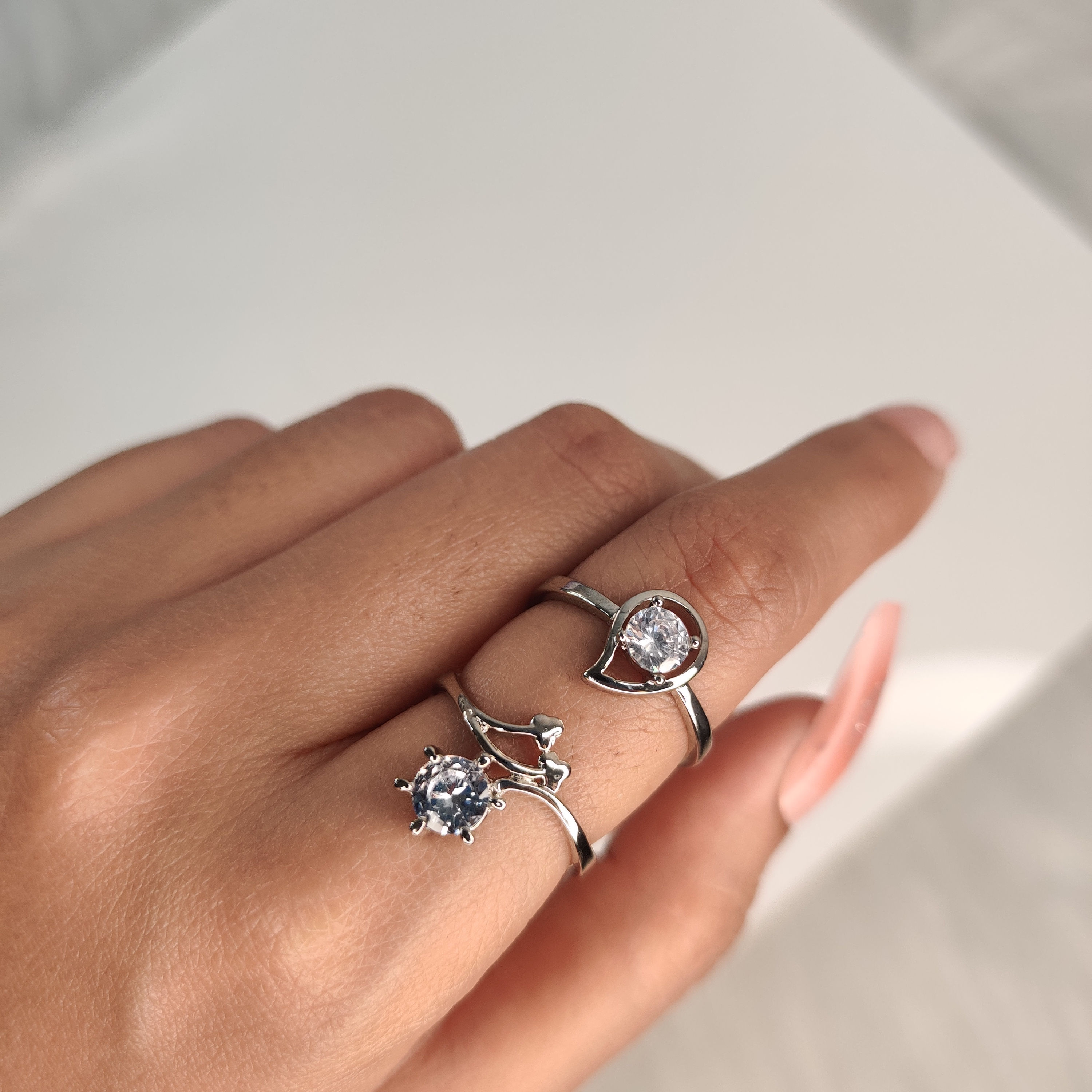 Crystal Silver Ring 02