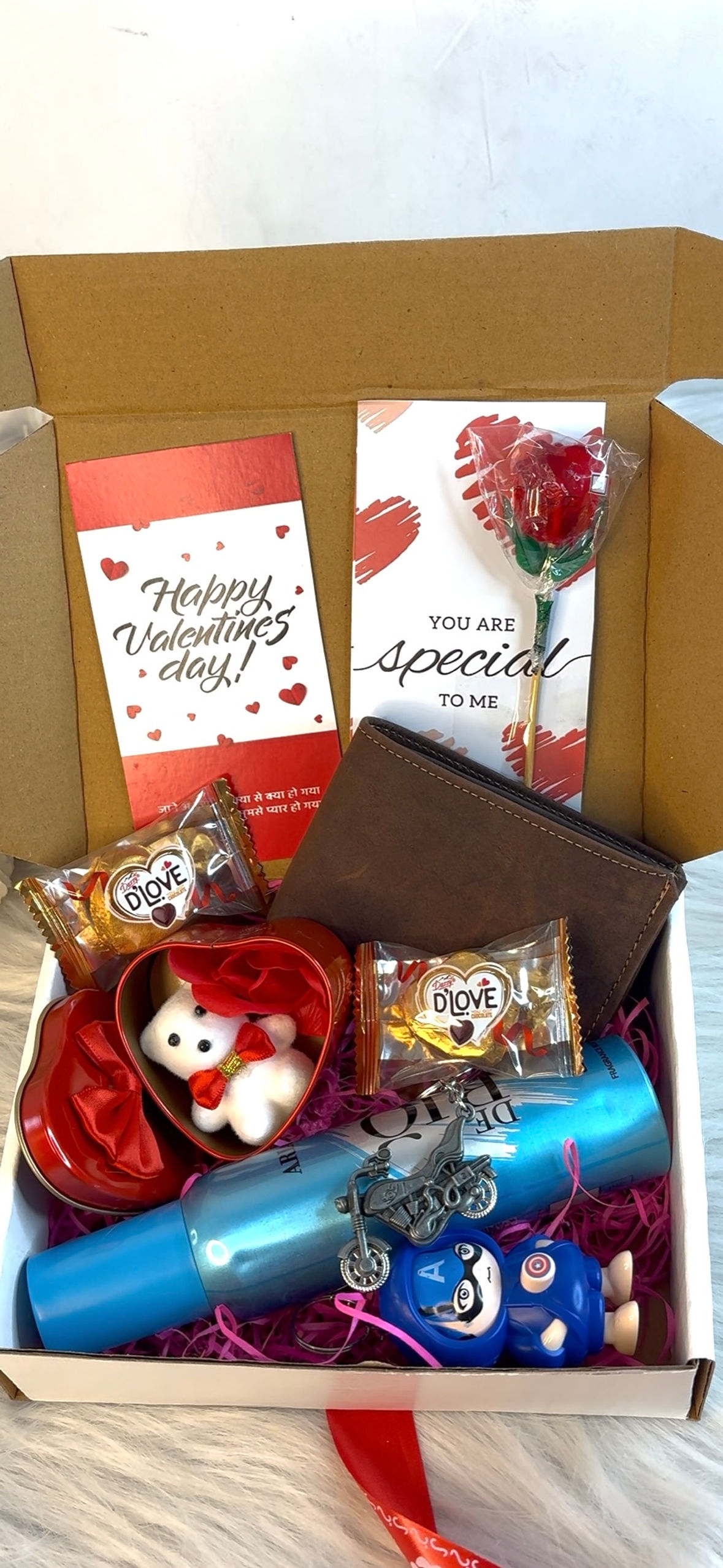 Captain America valentine Hamper(men)