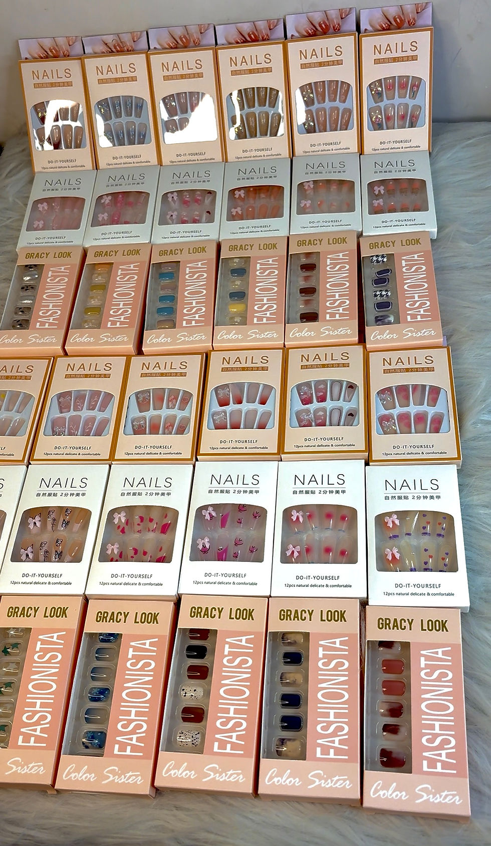 Thumbnail: 3 Set of Nails with stickers 