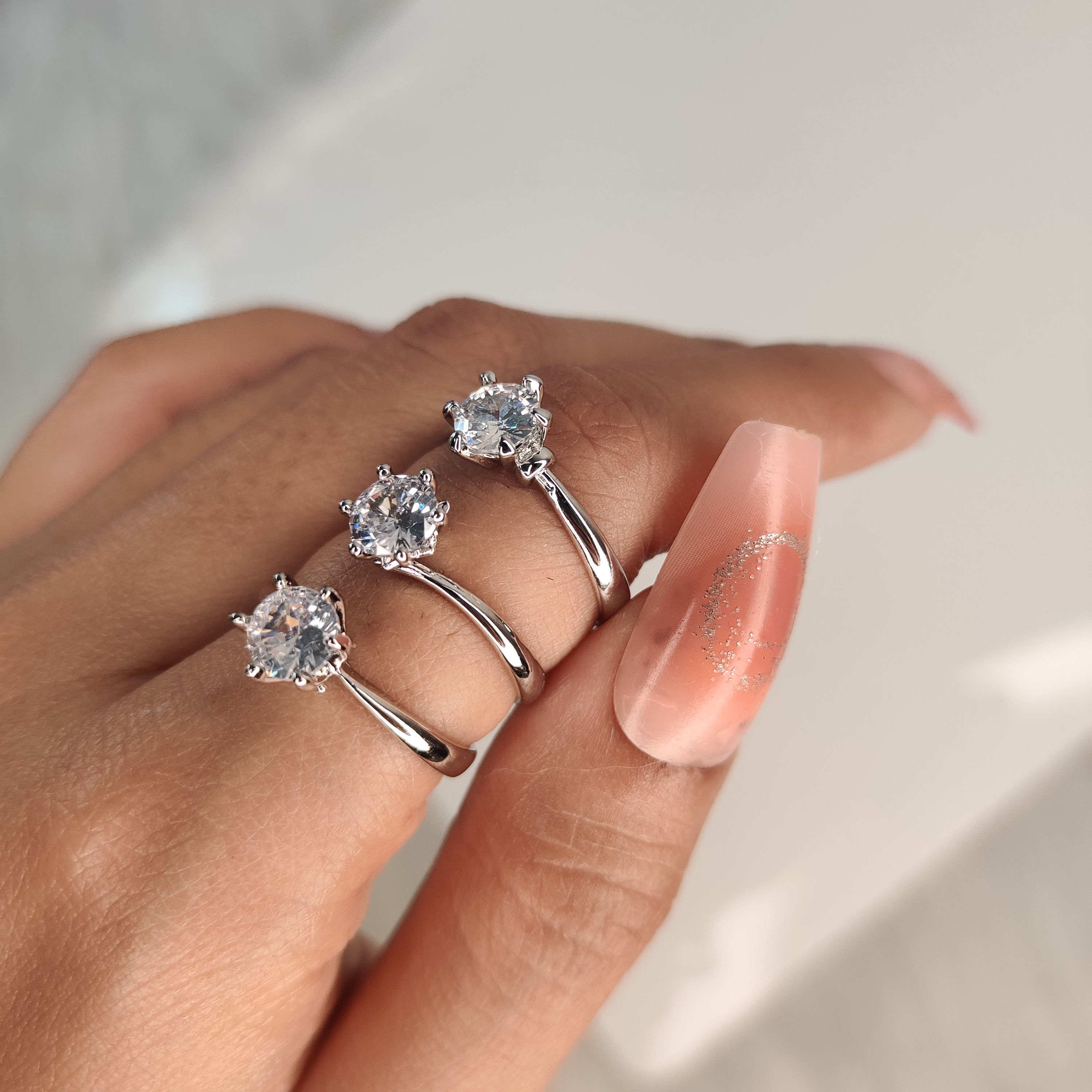 Crystal Silver Ring 03