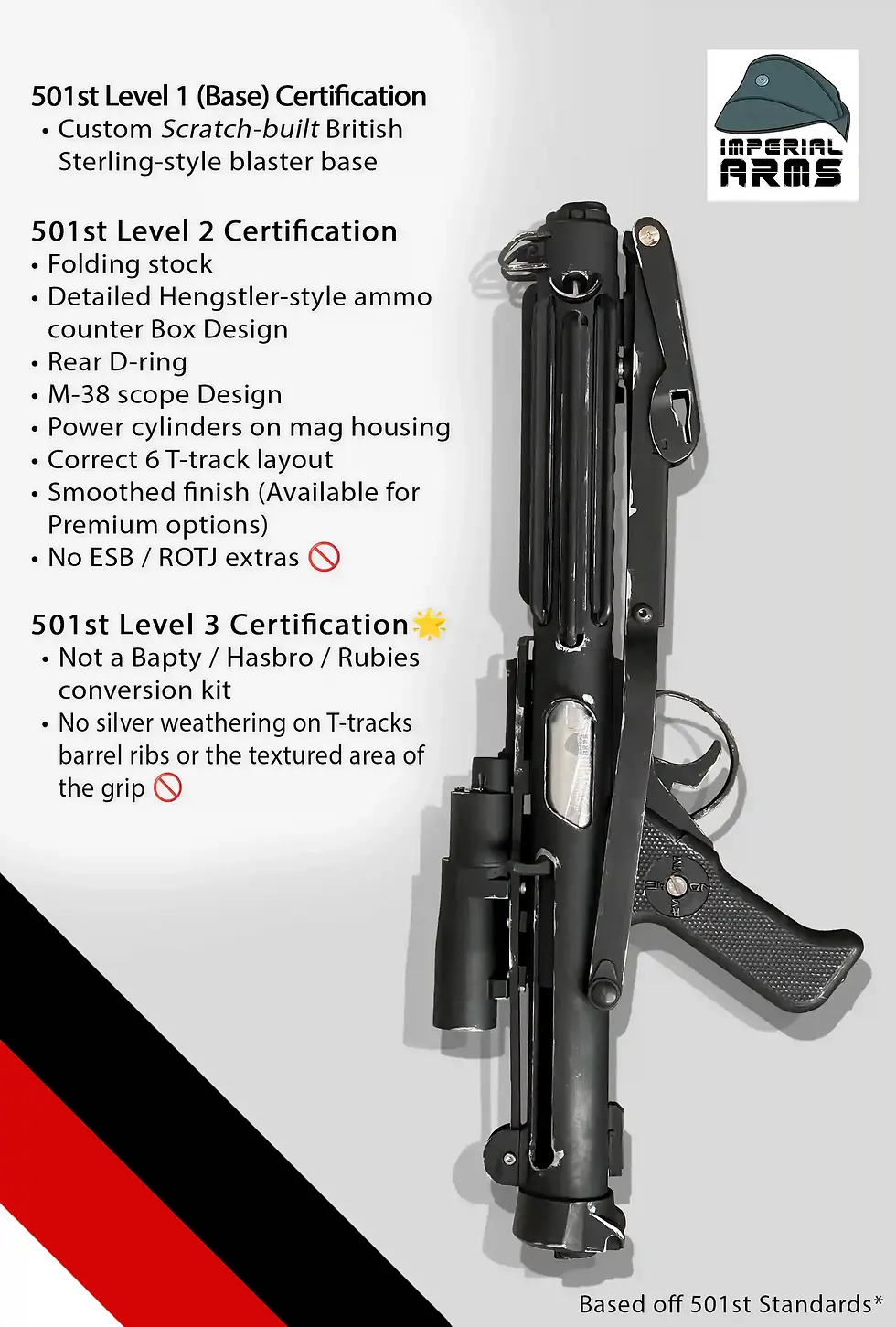 Thumbnail: 501st Level 3 Certification ANH E-11 Stormtrooper blaster replica