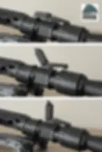 Thumbnail: DLT-19 R1 Rogue One long-barrel Star Wars Sand Trooper blaster rifle replica with posable forward iron sights