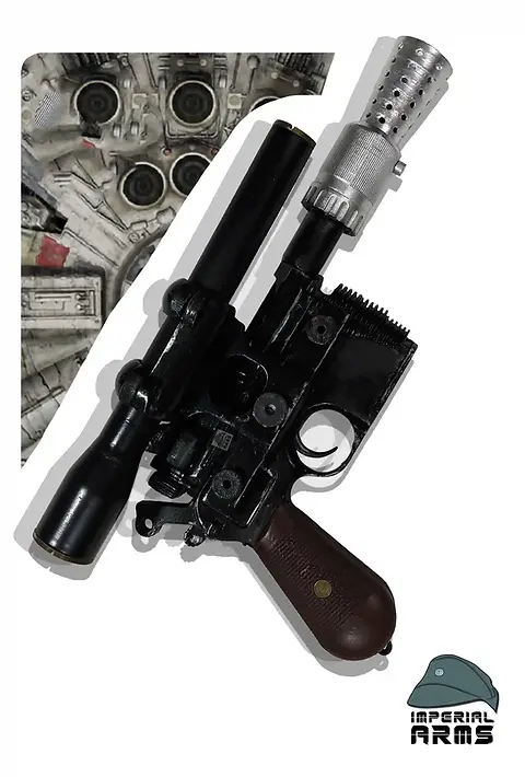 DL-44 Blaster Pistol Replica – 1:1 Scale Han Solo Prop