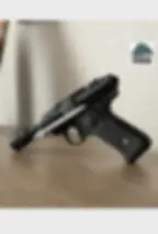 Thumbnail: Three-quarter angle of DT-12 heavy blaster replica – showing compact size and authentic form