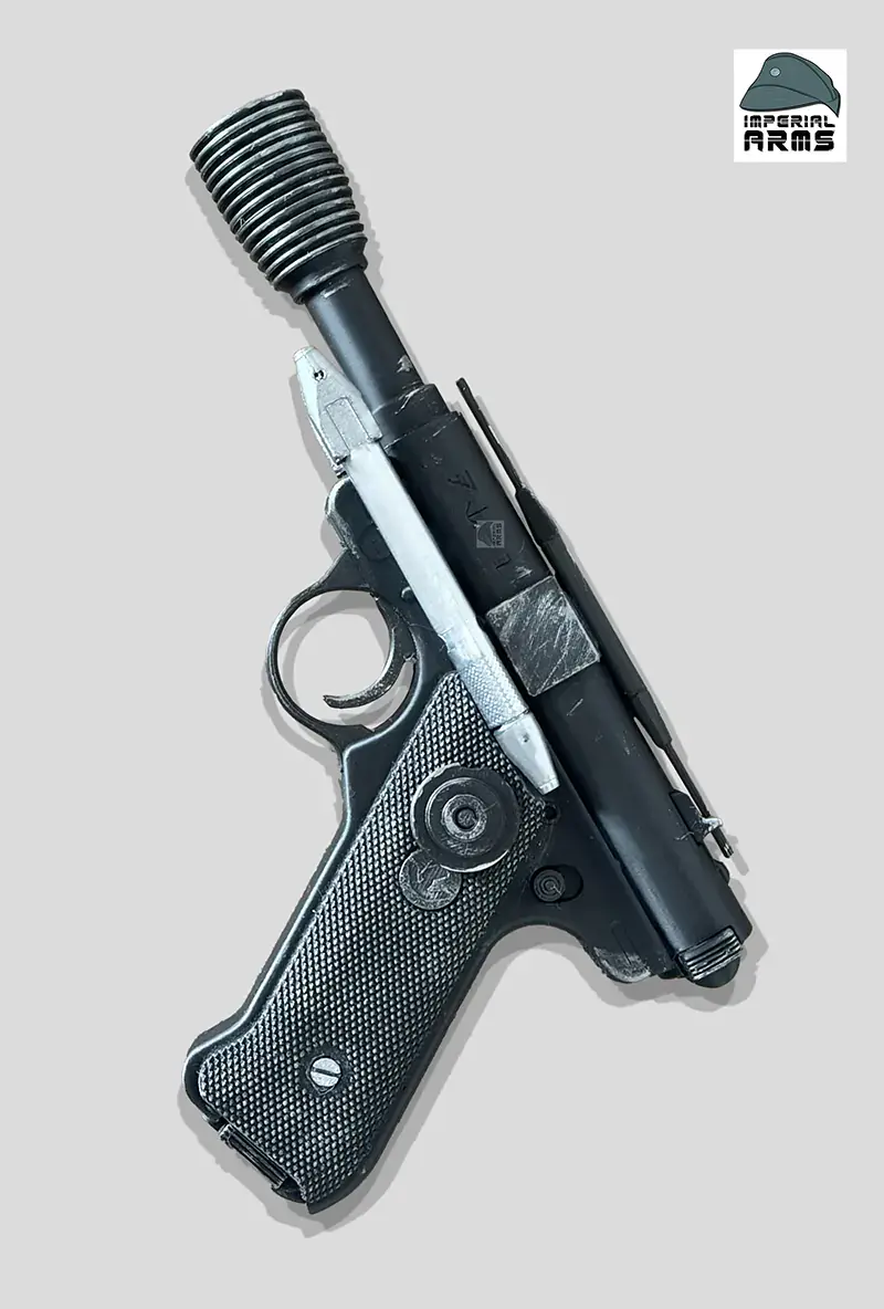 Thumbnail: DT-12 Star Wars blaster pistol prop right-side view on neutral background for clean product showcase