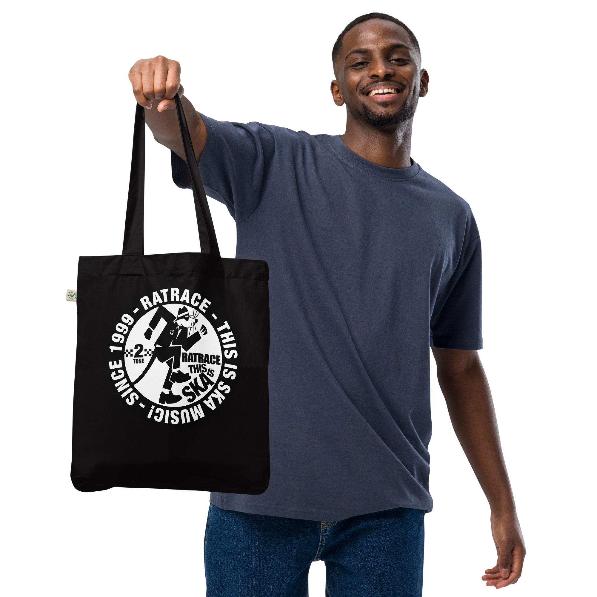 Organic fashion tote bag