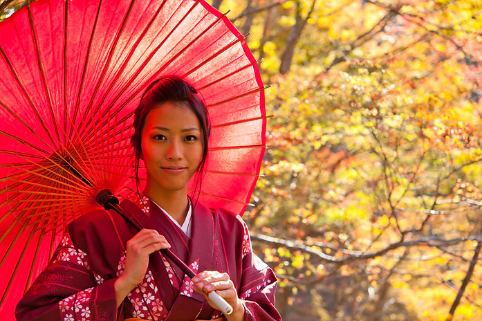 Chica en kimono