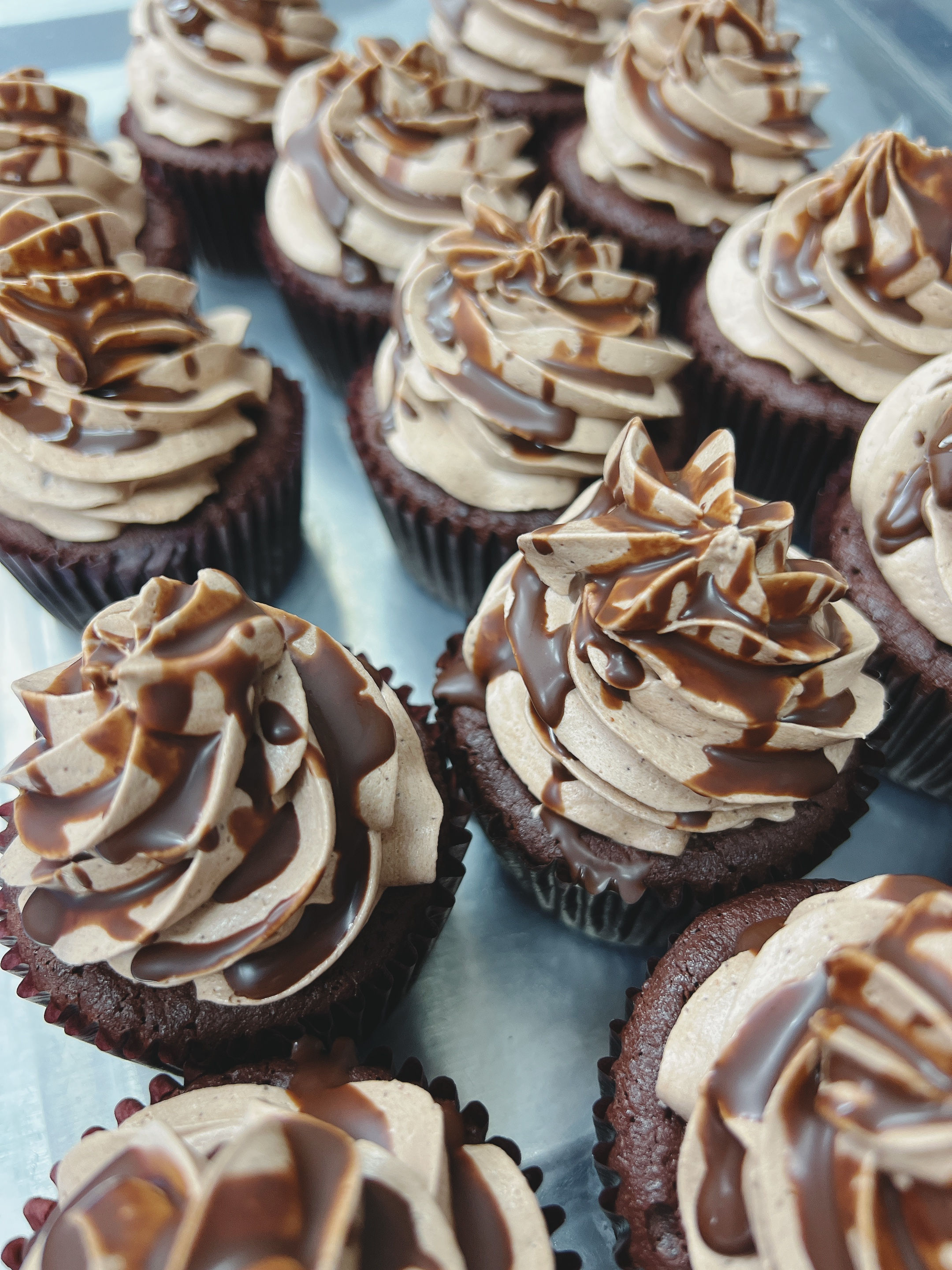 Nutella Chocolate Brownie Cupcake x 4