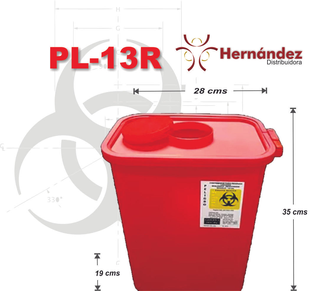 Contenedor para líquido Rojo 13 litros