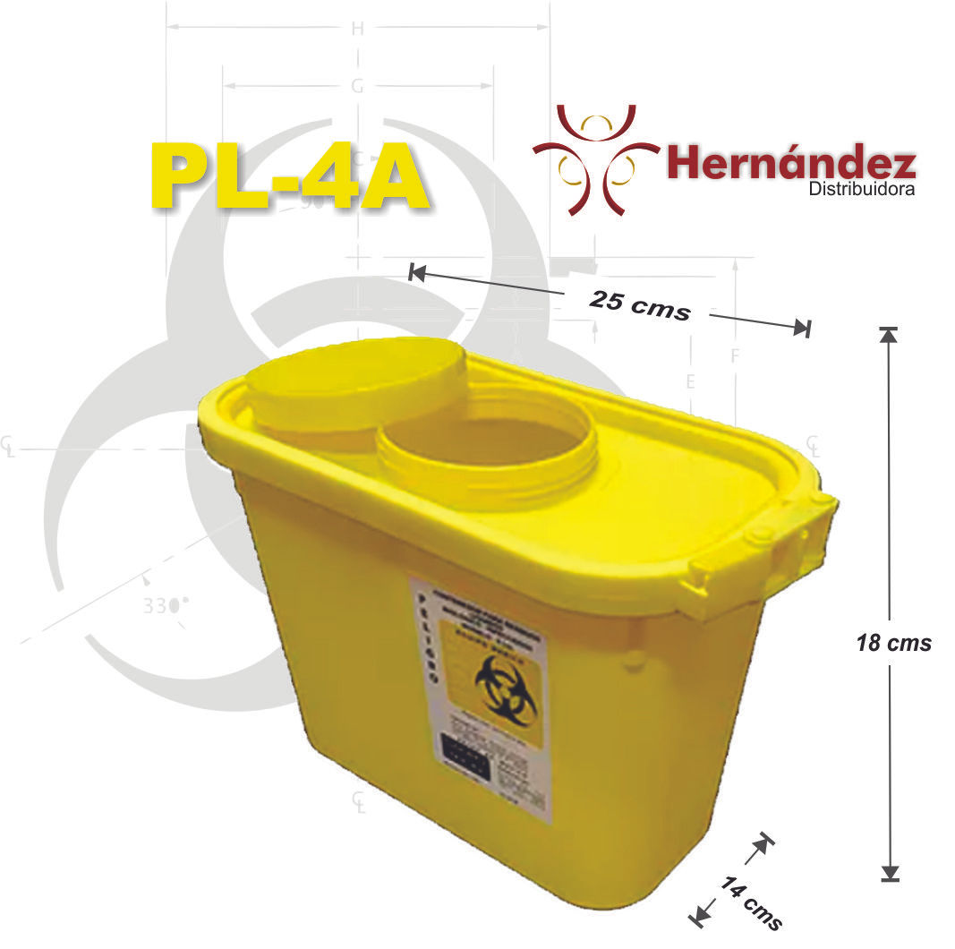 Contenedor para líquido Amarillo 4 litros