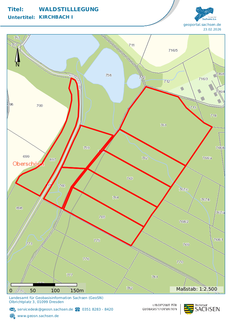 Flurkarte Kirchbachtal