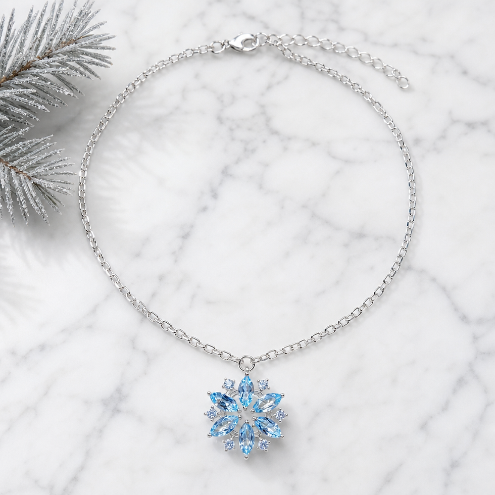 Thumbnail: Ice Queen Snowflake Necklace