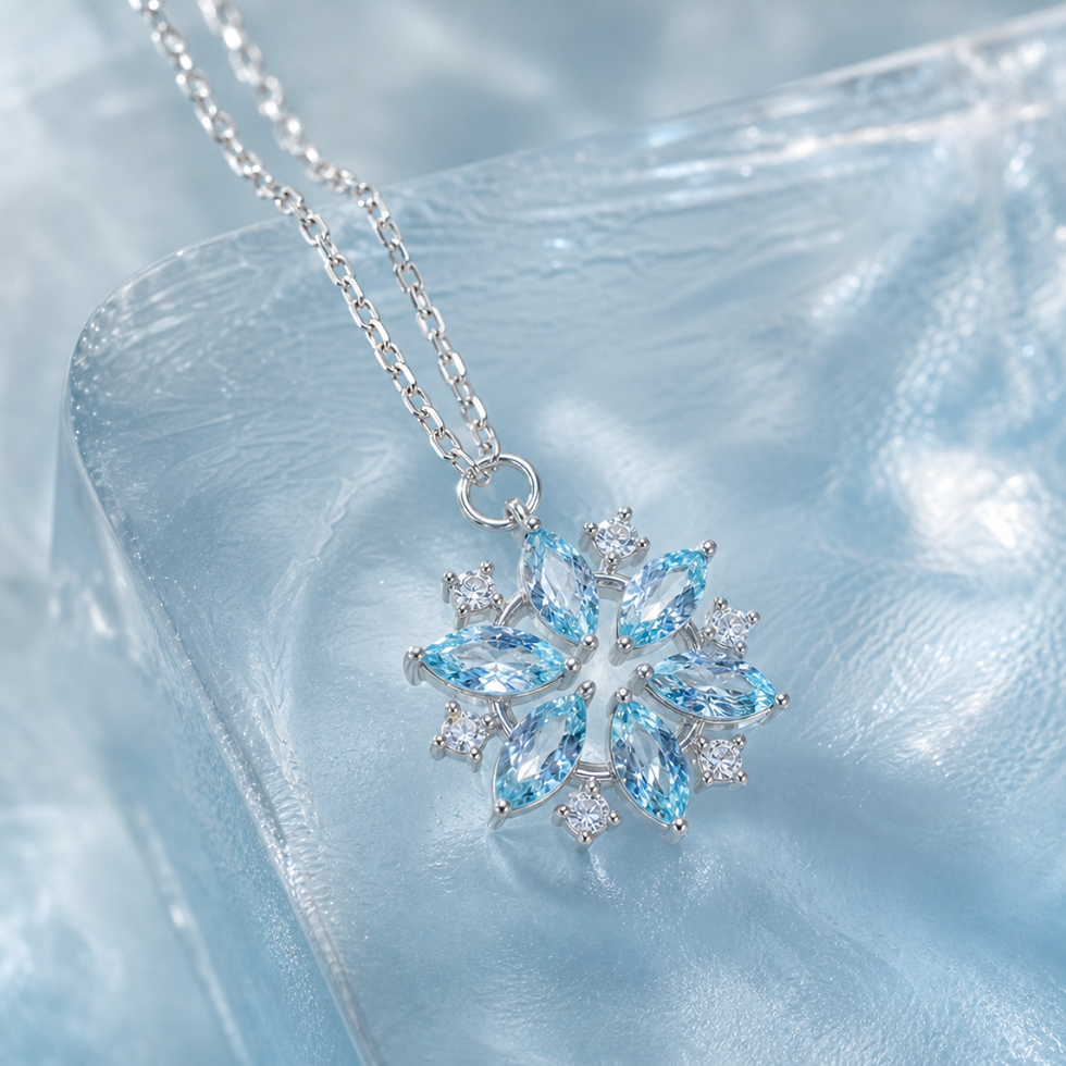 Thumbnail: Ice Queen Snowflake Necklace