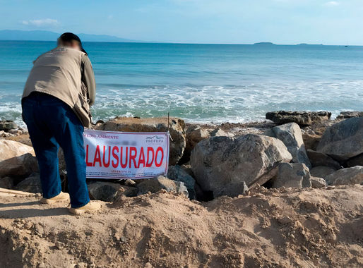 Clausura Profepa obras sin autorización en la Zona Federal Marítimo Terrestre en Punta Mita