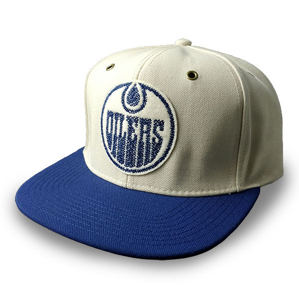 Men's Edmonton Oilers Sketch-Stitched adidas Strapback