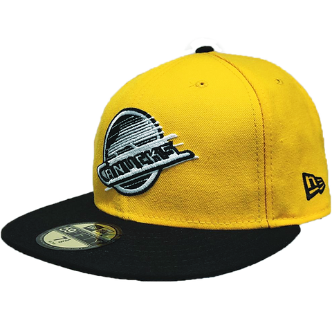 Men's Vancouver Canucks Skate logo Yellow /Black Brim New Era